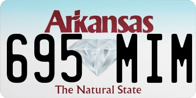 AR license plate 695MIM