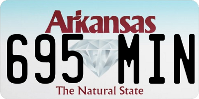 AR license plate 695MIN