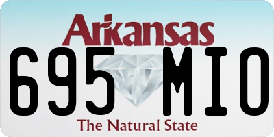 AR license plate 695MIO