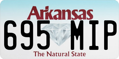 AR license plate 695MIP