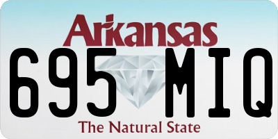 AR license plate 695MIQ