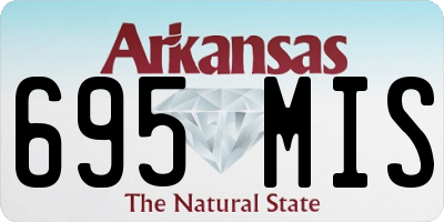AR license plate 695MIS