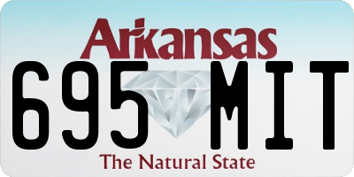 AR license plate 695MIT