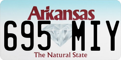 AR license plate 695MIY