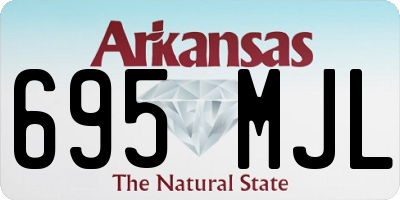 AR license plate 695MJL