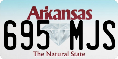 AR license plate 695MJS