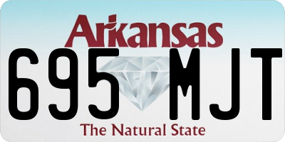 AR license plate 695MJT