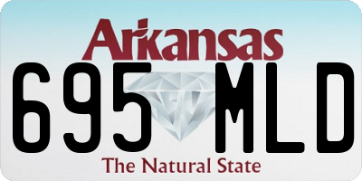 AR license plate 695MLD