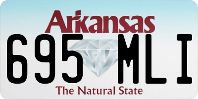 AR license plate 695MLI