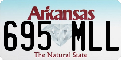 AR license plate 695MLL