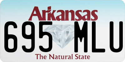 AR license plate 695MLU