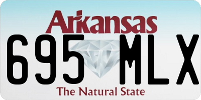 AR license plate 695MLX