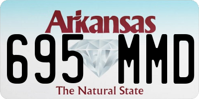 AR license plate 695MMD
