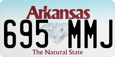 AR license plate 695MMJ