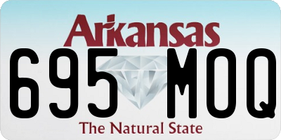 AR license plate 695MOQ