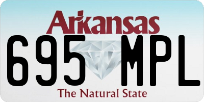 AR license plate 695MPL