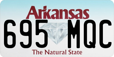 AR license plate 695MQC