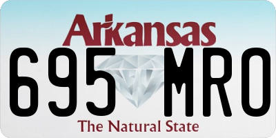 AR license plate 695MRO