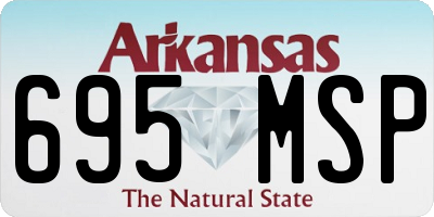 AR license plate 695MSP