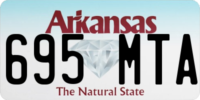 AR license plate 695MTA