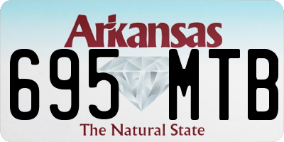 AR license plate 695MTB