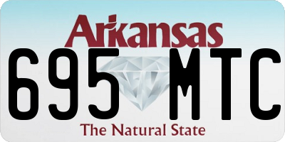 AR license plate 695MTC