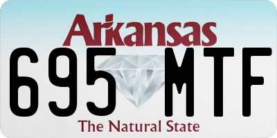 AR license plate 695MTF