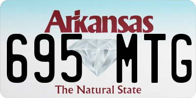 AR license plate 695MTG