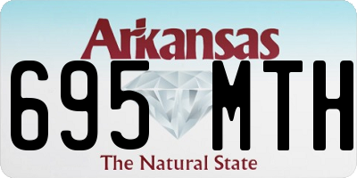 AR license plate 695MTH