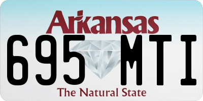 AR license plate 695MTI