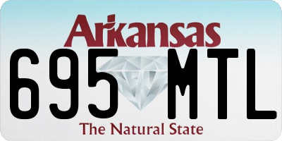 AR license plate 695MTL