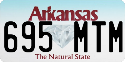 AR license plate 695MTM