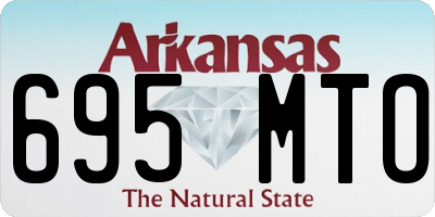 AR license plate 695MTO