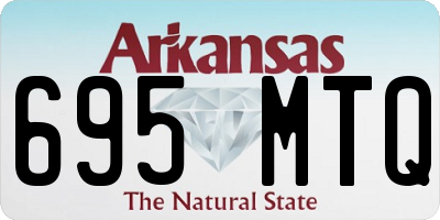 AR license plate 695MTQ