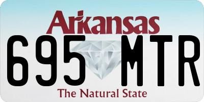 AR license plate 695MTR