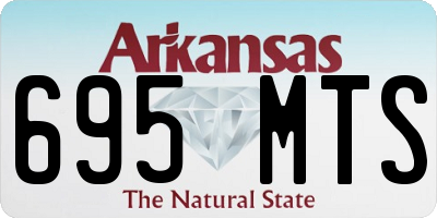 AR license plate 695MTS