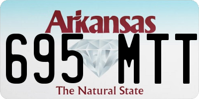AR license plate 695MTT