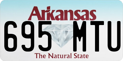 AR license plate 695MTU