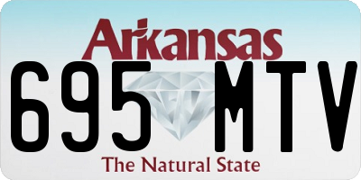 AR license plate 695MTV