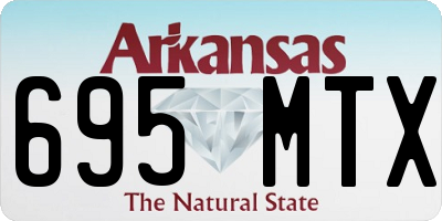 AR license plate 695MTX