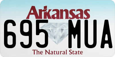 AR license plate 695MUA