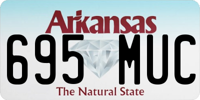 AR license plate 695MUC
