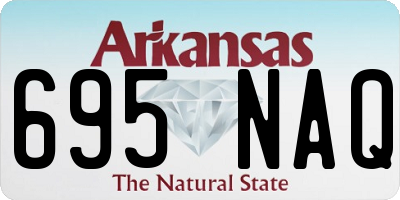 AR license plate 695NAQ