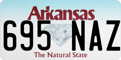 AR license plate 695NAZ