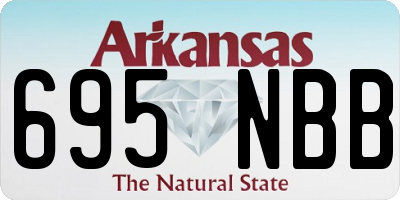 AR license plate 695NBB