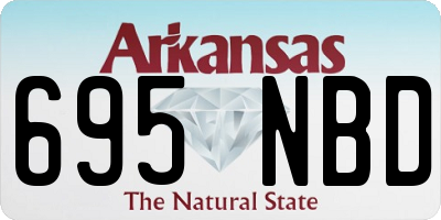 AR license plate 695NBD