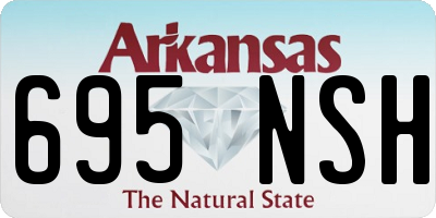 AR license plate 695NSH