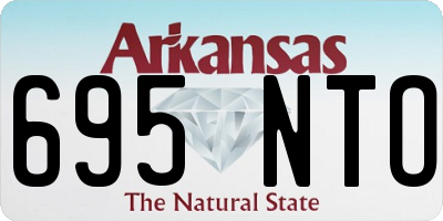 AR license plate 695NTO