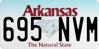 AR license plate 695NVM