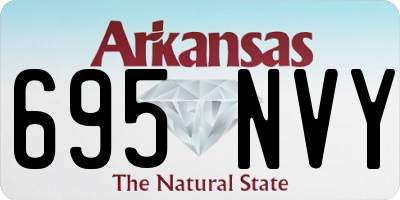 AR license plate 695NVY